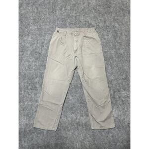 Wrangler‎ 37777TN Men's Straight Chino Pants Size 34x40 Gray Light Wash Pants